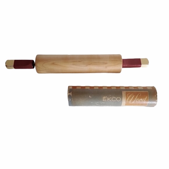 Vintage Rolling Pin Wooden Rare Antique Kitchen Bakeware Utensils